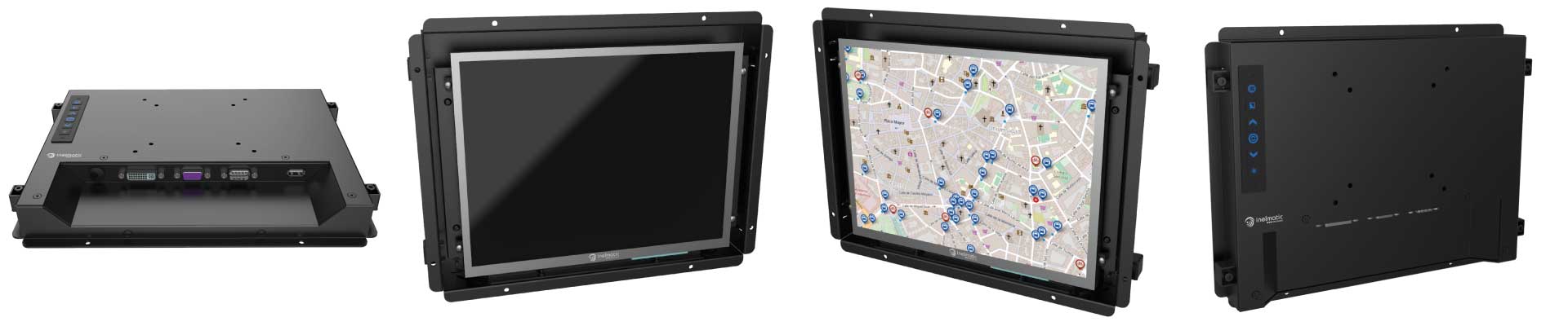 Industrial and vehicular metal frame monitor - Inelmatic