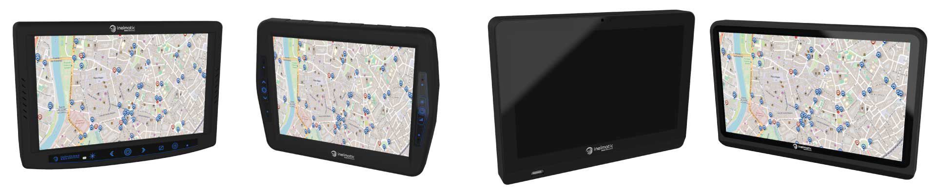 XF Series rugged vehicle transportation screen display transflective optical bonding monitor - Inelmatic