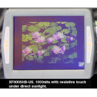 XF800 optionally includes a resistive touch panel with USB/RS232 controller - Inelmatic