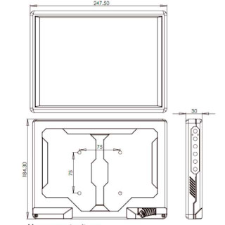 XF1000 es un monitor industrial de 10.4 pulgadas XGA - Inelmatic