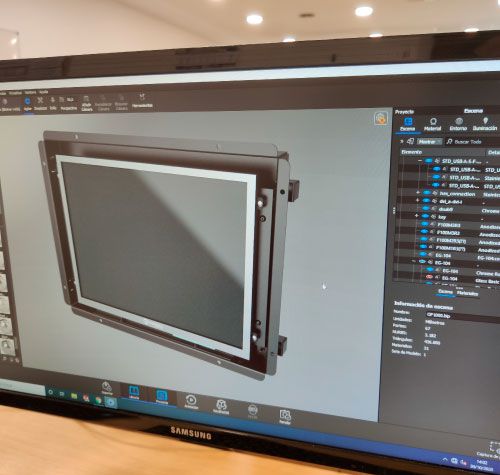 Monitores y pantallas LCD personalizadas - Inelmatic