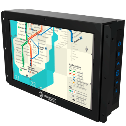 MF700 incluye opcionalmente un panel táctil resistivo con controlador USB / RS232 - Inelmatic