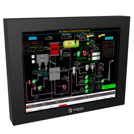 MF1000 ist ein robuster 10" XGA Monitor mit gefaltetem Blechrahmen und wasserdichter Funktion - Inelmatic