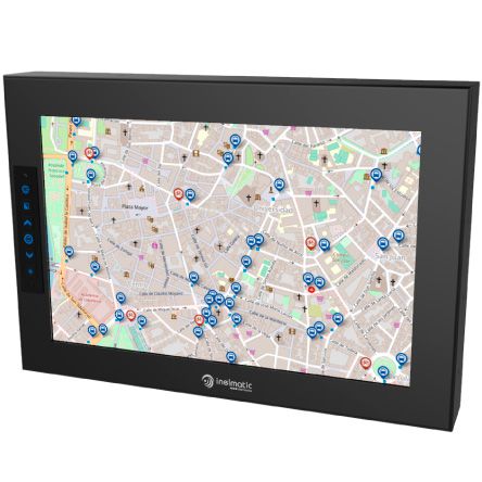MF1216 is a rugged 12&quot; folded sheet metal frame monitor monitor with waterproof function - Inelmatic
