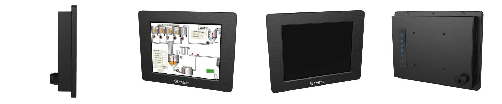 Monitor industrial con pantalla de 8 pulgadas - Inelmatic