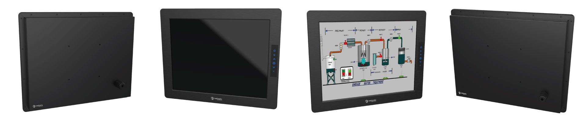 MAF Series is the generation rugged milling metal frame monitor with waterproof function - Inelmatic