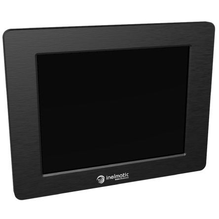 MAF800 ist ein SVGA 8" Zoll Monitor mit robustem, gefrästem Metallrahmen und wasserdichter Funktion - Inelmatic