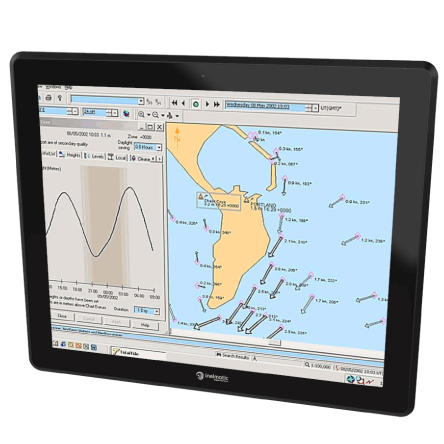 MAF1901 ist ein SXGA 19" Zoll Monitor mit robustem, gefrästem Metallrahmen und wasserdichter Funktion - Inelmatic