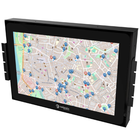 OF1216 incluye un panel táctil resistivo o capacitivo con controlador I2C / USB / RS232 - Inelmatic