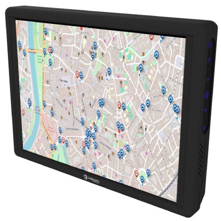  ED1000 es un monitor de 10 pulgadas con CPU integrada para transporte y vehículos públicos - Inelmatic