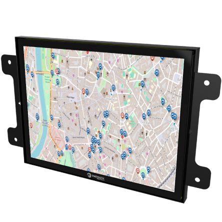 D1501  is a 15 inches open frame display with integrated ATOM - Inelmatic