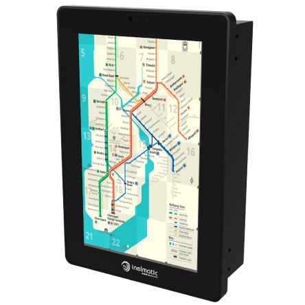 EDP701 is a 7 inches WVGA panel mount Panel PC for transportation and public vehicles - Inelmatic