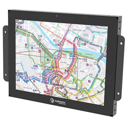 12 inches XGA (1024x768px) open frame screen with integrated CPU for integration in industrial and automotive environments - Inelmatic